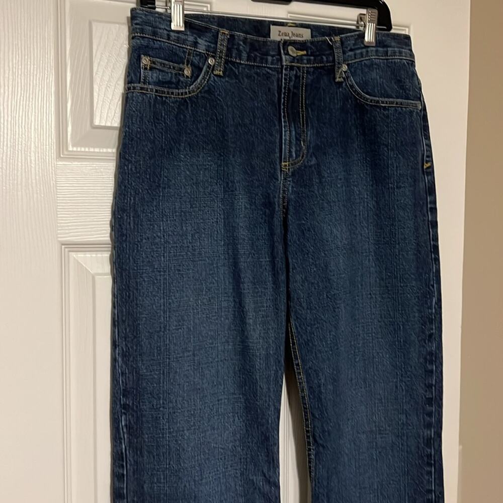 Vintage ZENA straight leg medium rise jeans blue jeans size 10 - Picture 8 of 11